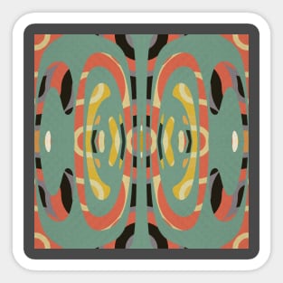 abstract retro vintage colorful Sticker